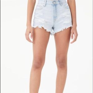 REWASH high rise jean shorts